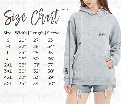unisex hoodie size chart vs women's